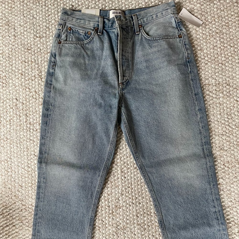 NWT - AGOLDE High-rise Straight Leg Crop Jeans - Women's 28